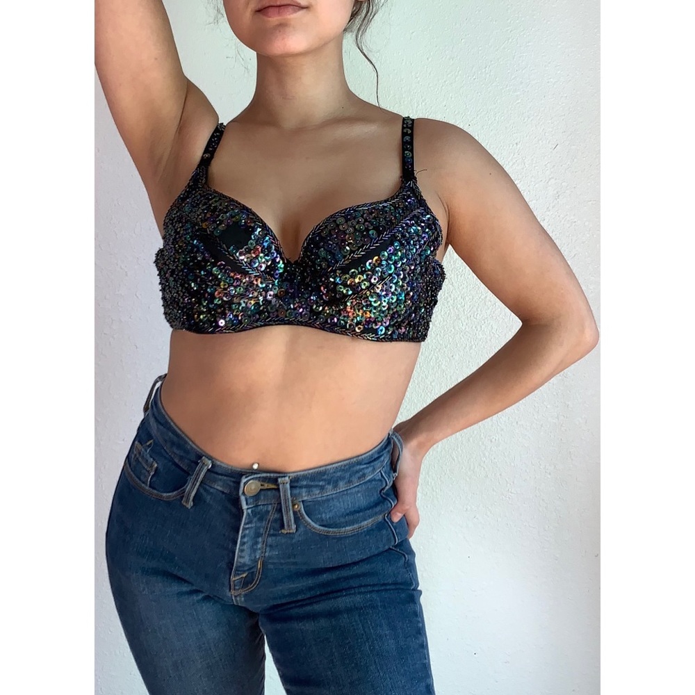 Sequin Bra
